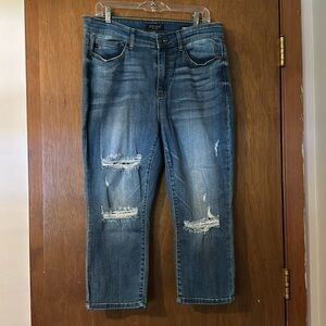 Judy Blue cropped jeans model # JB82183MD PL, Size 16w washed once never worn.